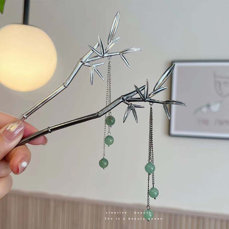 Trâm Cài Tóc Tua Rua Bằng Kim Loại Cao Cấp Phong Cách Trung Hoa Mới