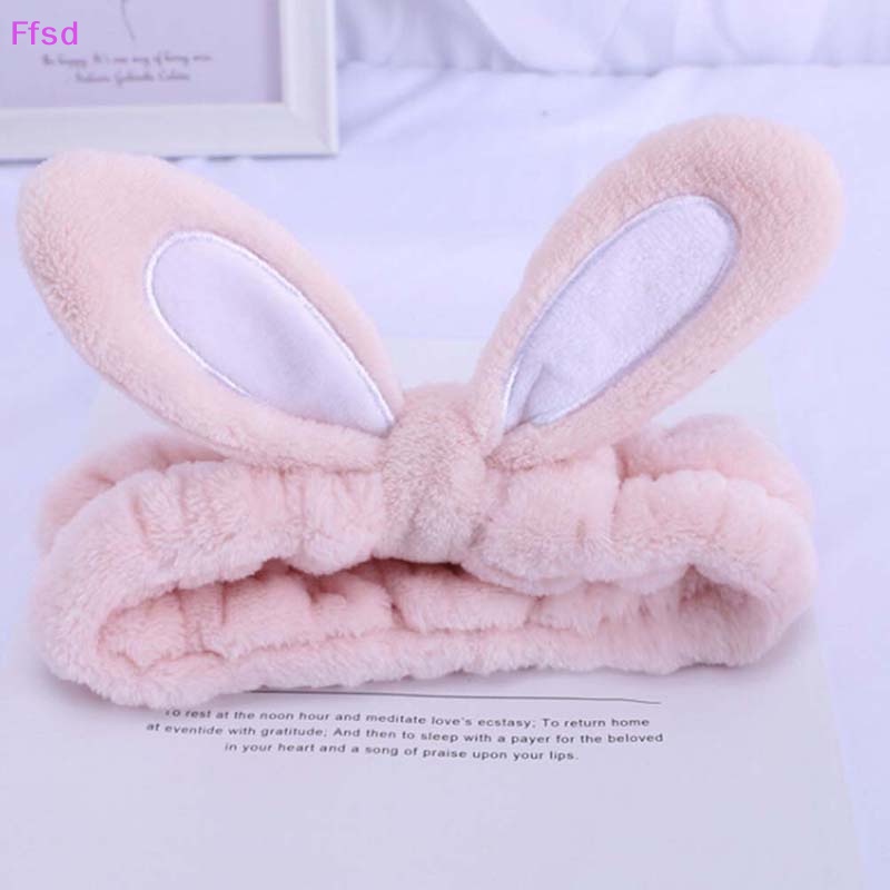 {Ffsd} Băng Đô Rửa Mặt / Tắm / Trang Điểm Tai Thỏ Dễ Thương * Bán Chạy