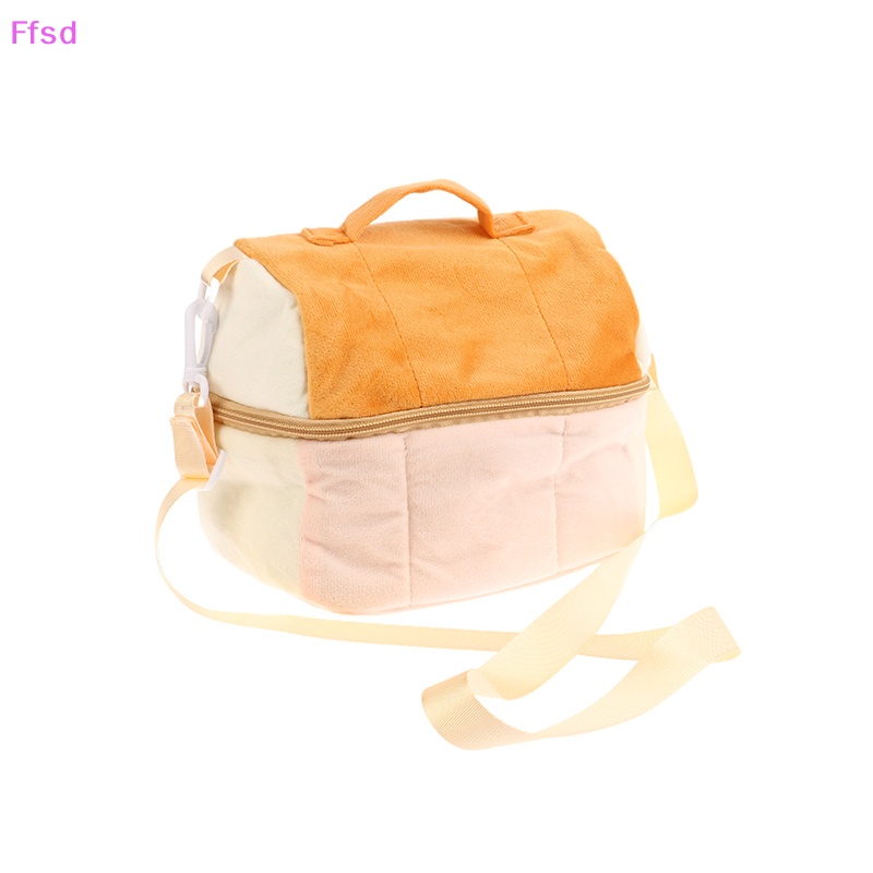 Túi Đeo Chéo Đựng Mỹ Phẩm Hình Bánh Mì Bằng Vải Bông Dễ Thương Dành Cho Bạn Nữ