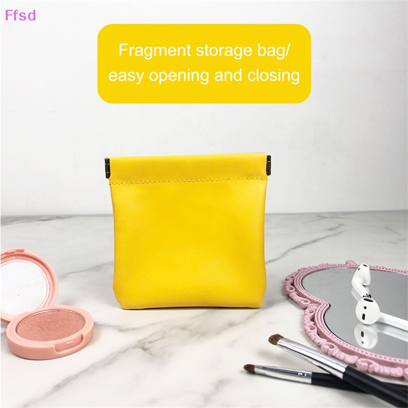 Túi Đựng Tai Nghe / Tiền Xu / Mỹ Phẩm Mini Bằng Da PU Nhỏ Gọn Dành Cho Nam Và Nữ