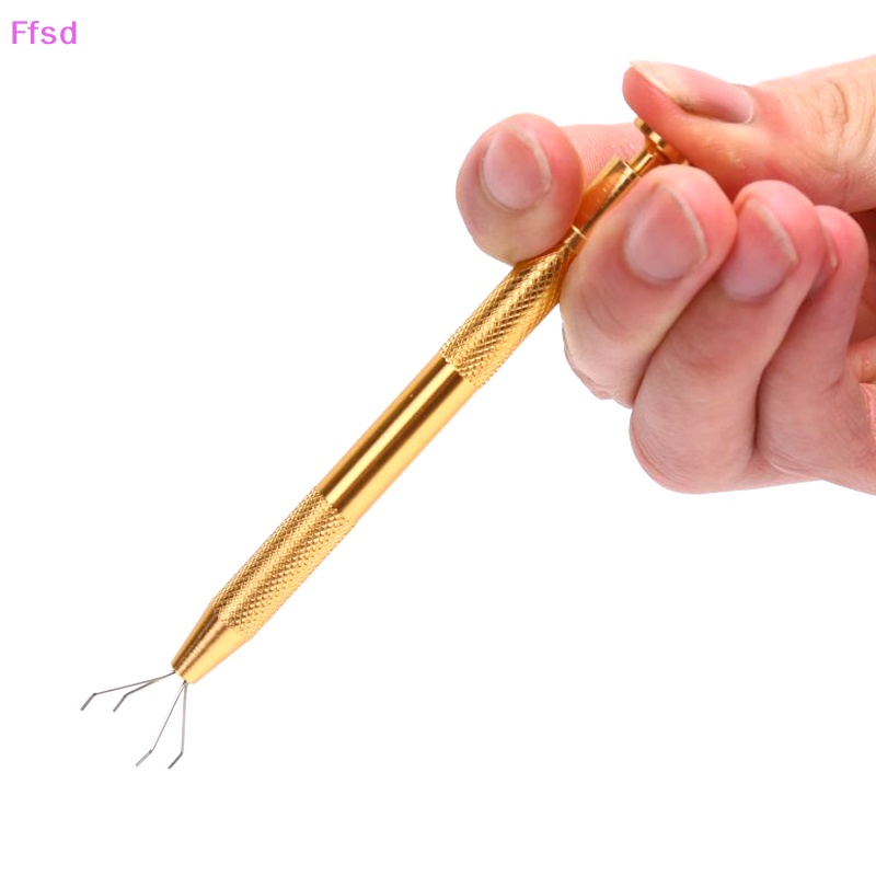 {Ffsd} Nhíp Gắp Trang Sức Bằng Thép Không Gỉ Mạ Vàng Đính Đá Quý