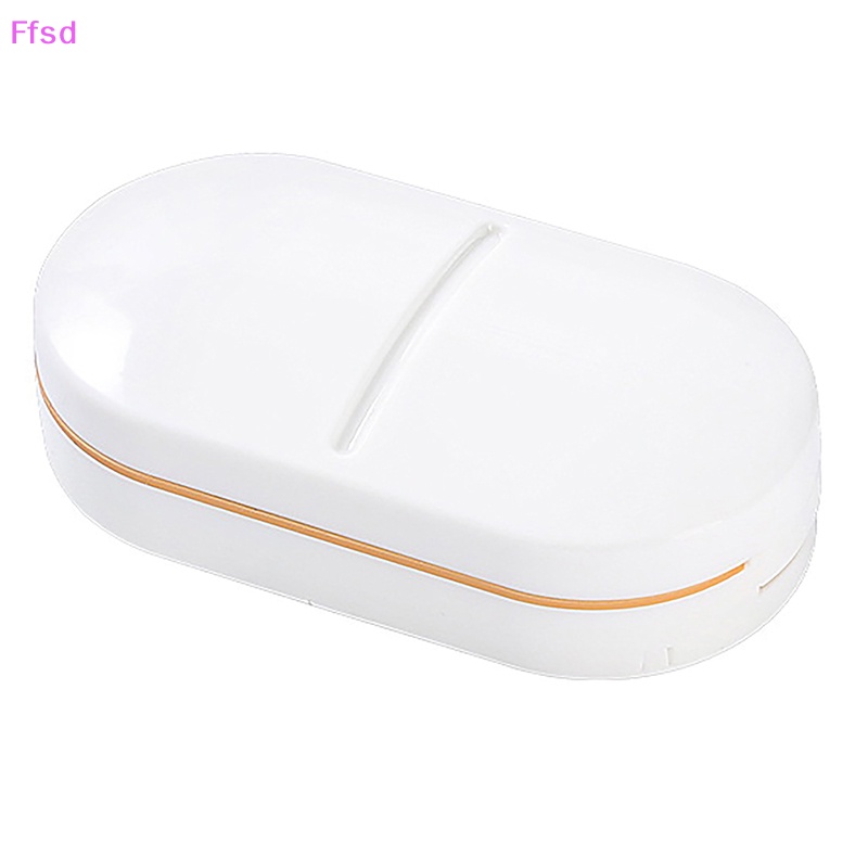 Hộp Cắt Thuốc Viên Chia Hai Ngăn Tiện Dụng