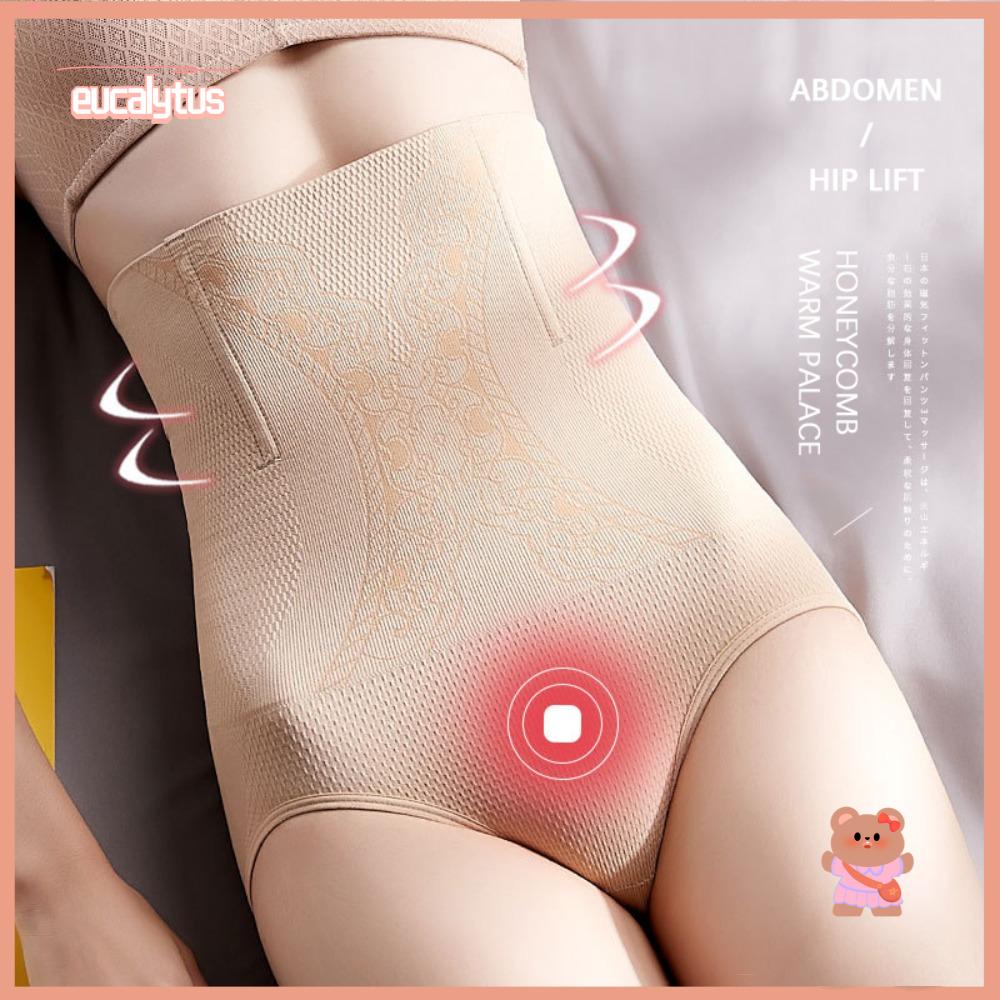EUTUS Quần Lót Định Hình Cơ Thể Lưng Cao Không Đường May Màu Đen Thời Trang 2023 Cho Nữ