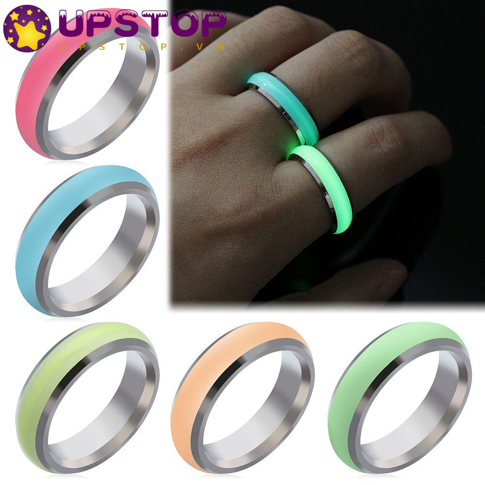 UPSTOPVN Nhẫn Phát Sáng Trong Bóng Tối Phong Cách Hàn Quốc