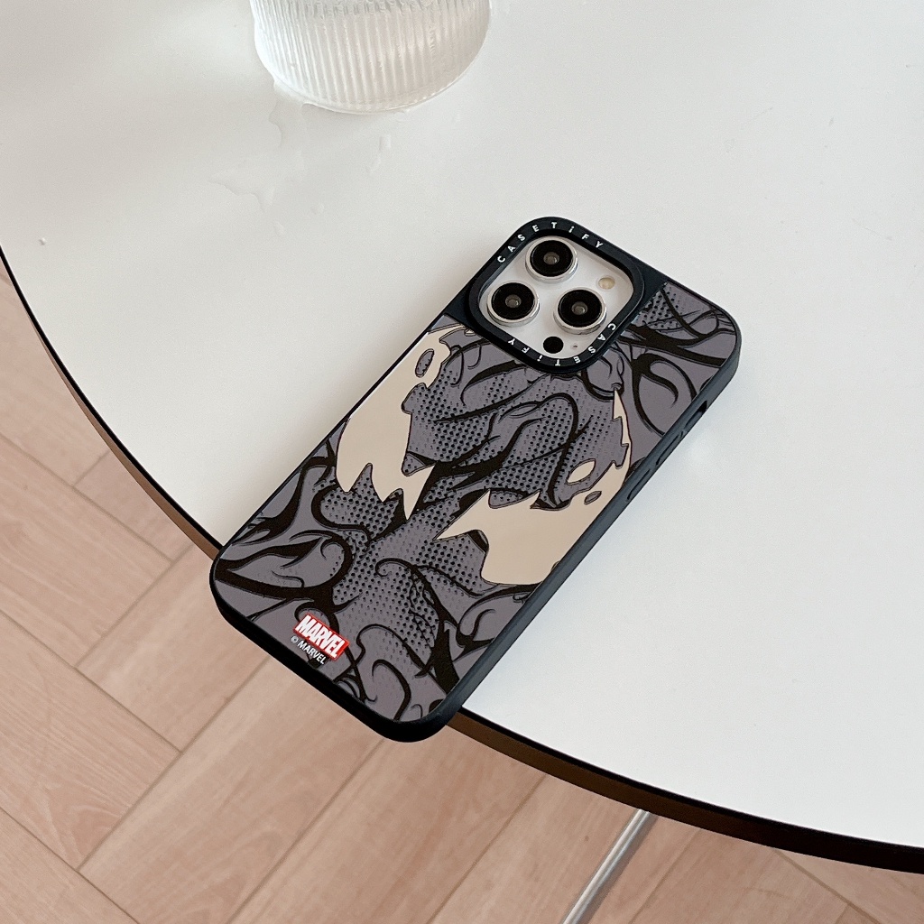 Ốp Điện Thoại Tráng Gương Hình Mặt Nạ Người Nhện Cho iPhone14ProMax IP12 13 14 13 14 13Promax 12 13 14