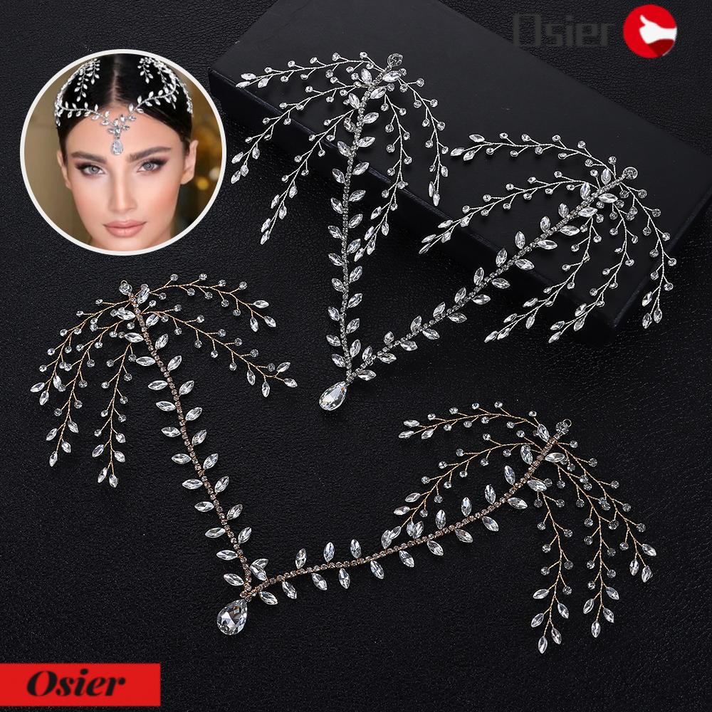 OSIER1 Cài Tóc Đính Đá Nhiều Màu Sắc Thời Trang