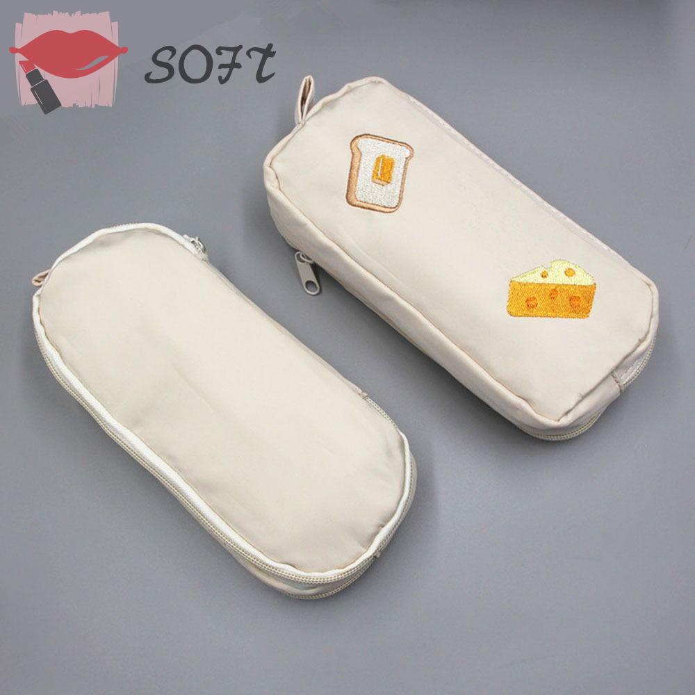 Hộp Đựng Bút Cỡ Lớn Nhiều Ngăn Thiết Kế Hình Phô Mai Dễ Thương