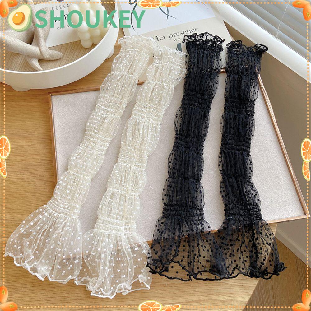 SHOUKEY Găng Tay Lưới Hở Ngón Thoáng Khí Chống Nắng