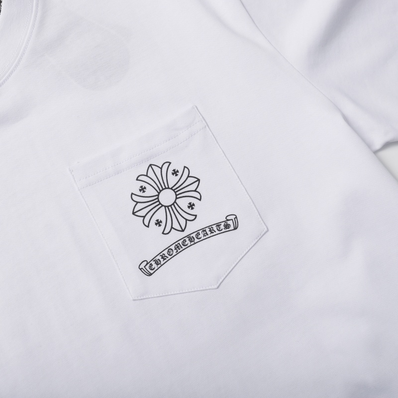 Áo Thun Tay Ngắn Chr-Come88He-Ars Chất Lượng Cao In Họa Tiết Trái Tim Chrome Hearts Thời Trang 2023