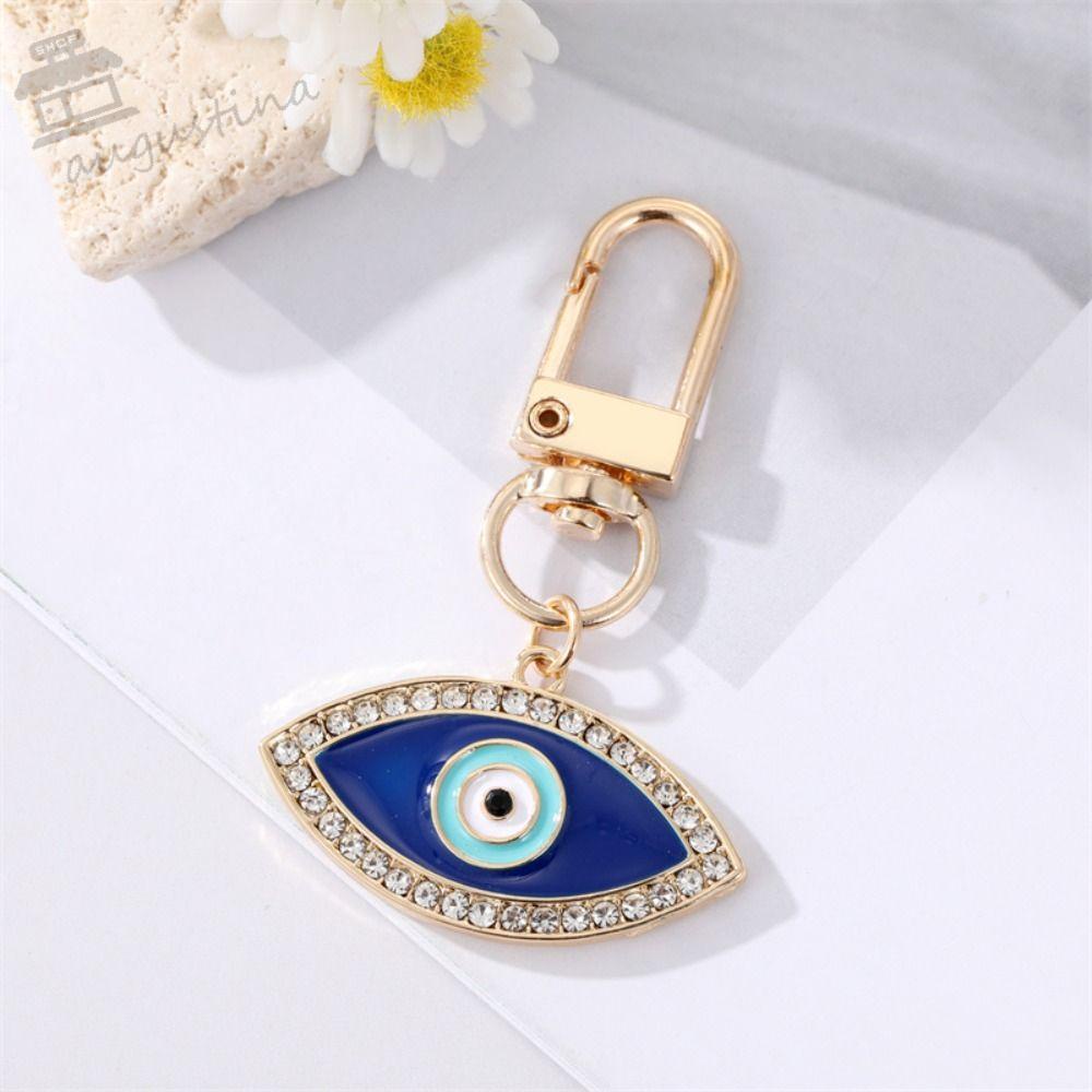 AUGUSTINA Móc Khóa Hình Đôi Mắt Hoạt Hình Trang Trí Điện Thoại / Chìa Khóa