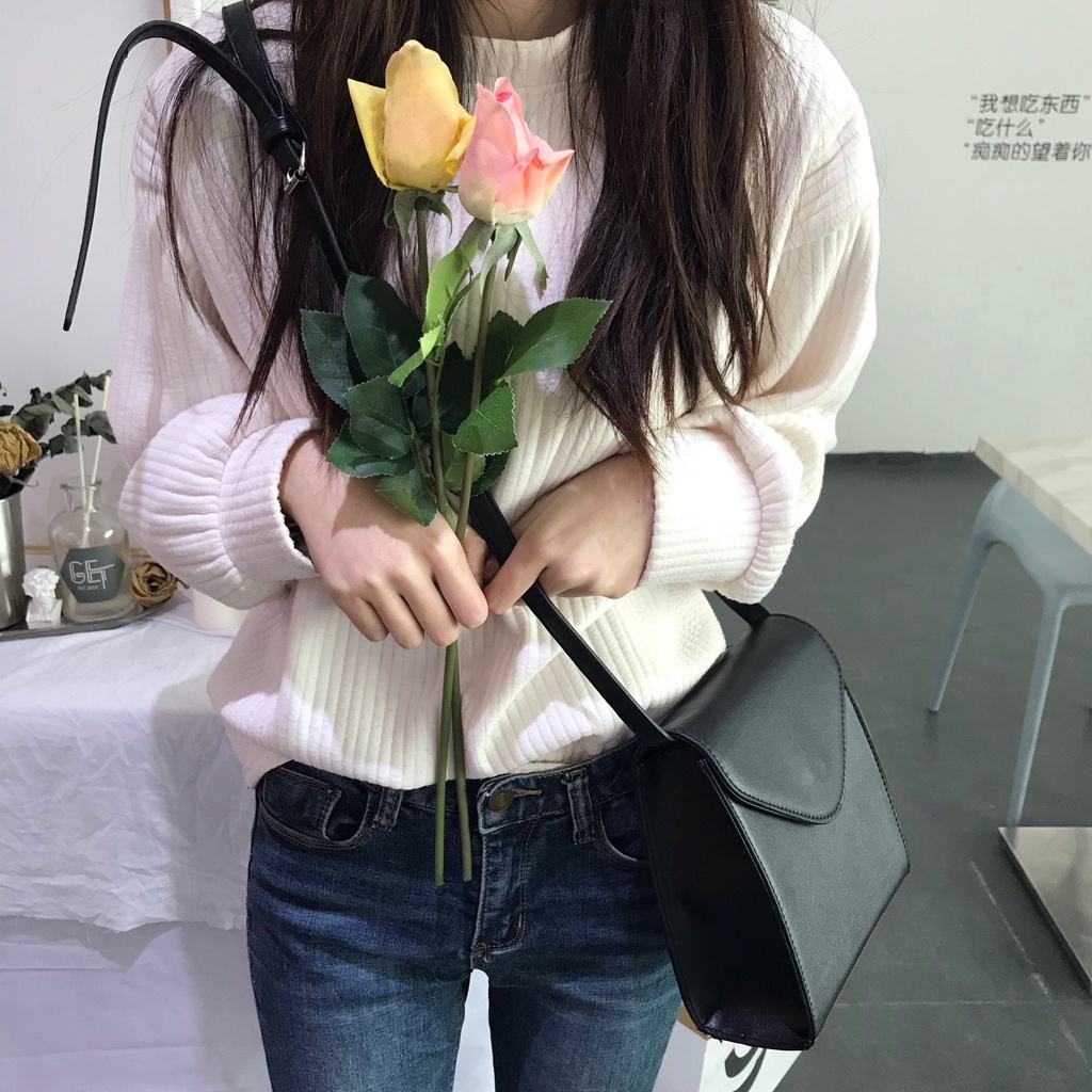 Túi Đeo Chéo Hình Vuông Nhỏ Đơn Giản Phong Cách Chic Hàn Quốc Cổ Điển Hàng Mới 2023 Dành Cho Bạn Nữ