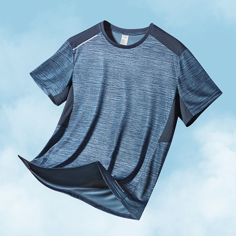 Áo Thun Thể Thao Tay Ngắn Thoáng Khí Mau Khô Thời Trang Cho Nam