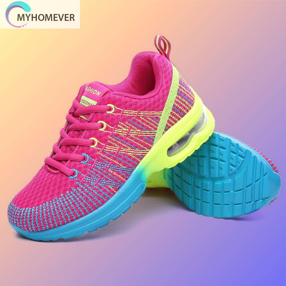 Giày Chạy Bộ Buộc Dây Thoáng Khí Thời Trang Thường Ngày Cho Nữ
