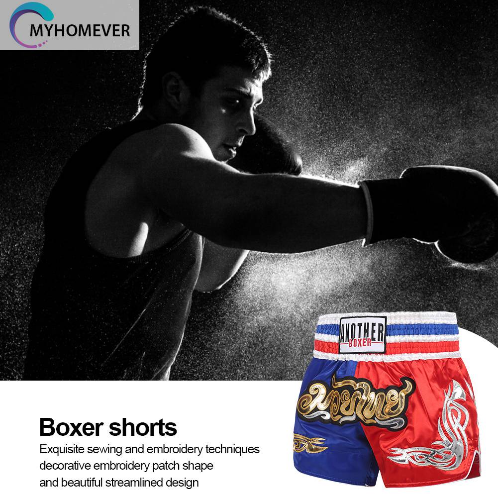 Quần Đùi Thể Thao Co Giãn Thoáng Khí Dành Cho Tập Boxing