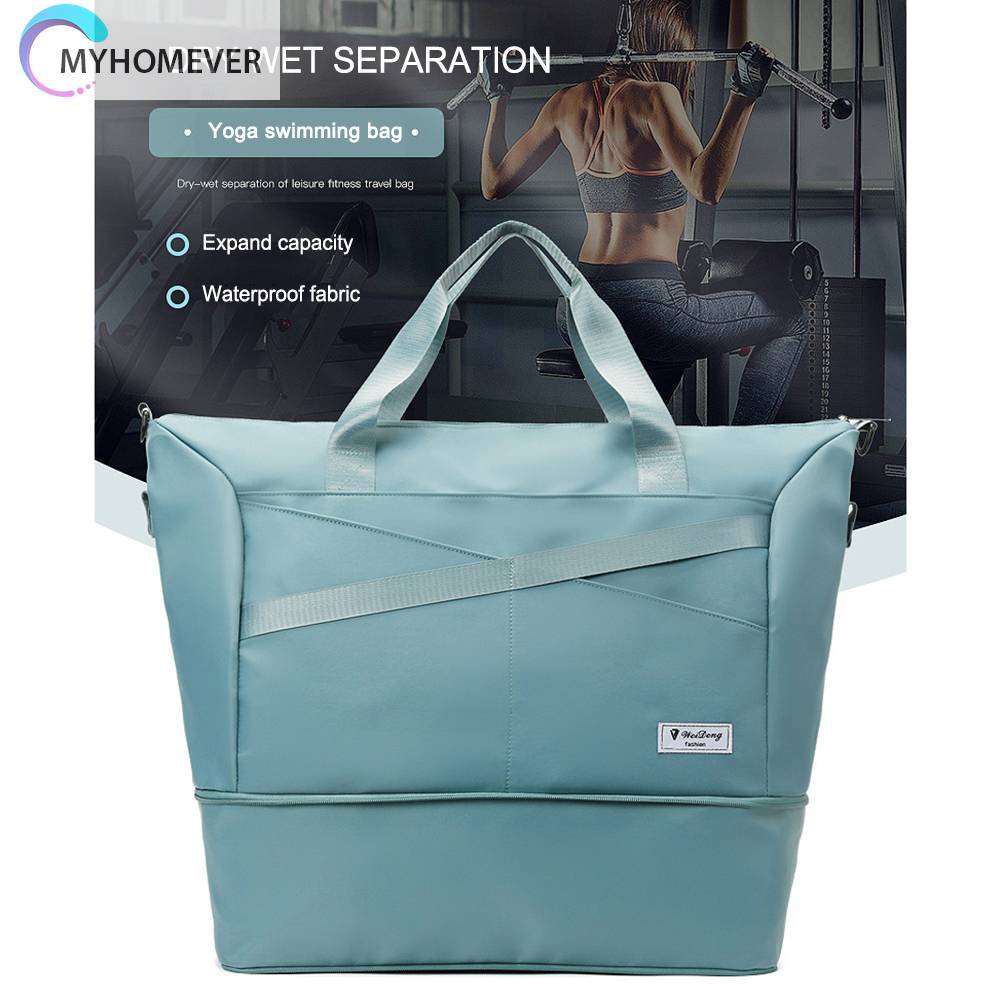 Túi Đựng Đồ Tập Thể Thao Sức Chứa Lớn Chia Ngăn Khô / Ướt Tiện Dụng Cho Nam Và