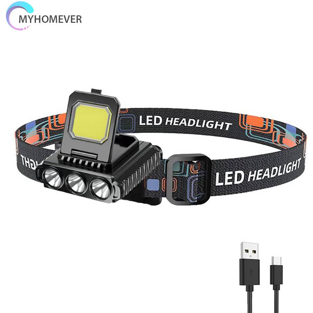 Đèn LED COB Cổng Sạc USB Kẹp Mũ Lưỡi Trai Có Thể Điều Chỉnh Cho Hoạt Động Ngoà