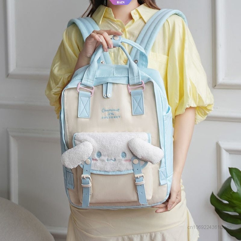 Ba Lô Đi Học / Du Lịch Chống Thấm Nước Phong Cách Hoạt Hình Sanrio Cinnamoroll Dễ Thương Thời Trang Đa Năng Dành Cho Bé Gái [RAIN]