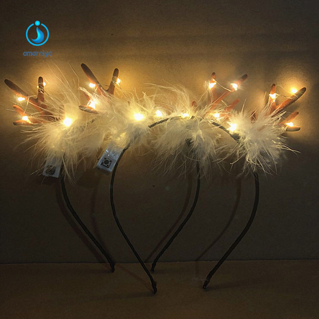 Băng Đô Cài Tóc 5 Kiểu Hình Tuần Lộc Giáng Sinh Dễ Thương Thoải Mái