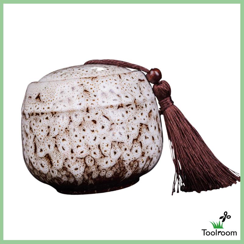 Hũ Đựng Trà / Gừng Bằng Sứ Có Nắp Đậy Trang Trí Nhà Cửa / Nông Trại