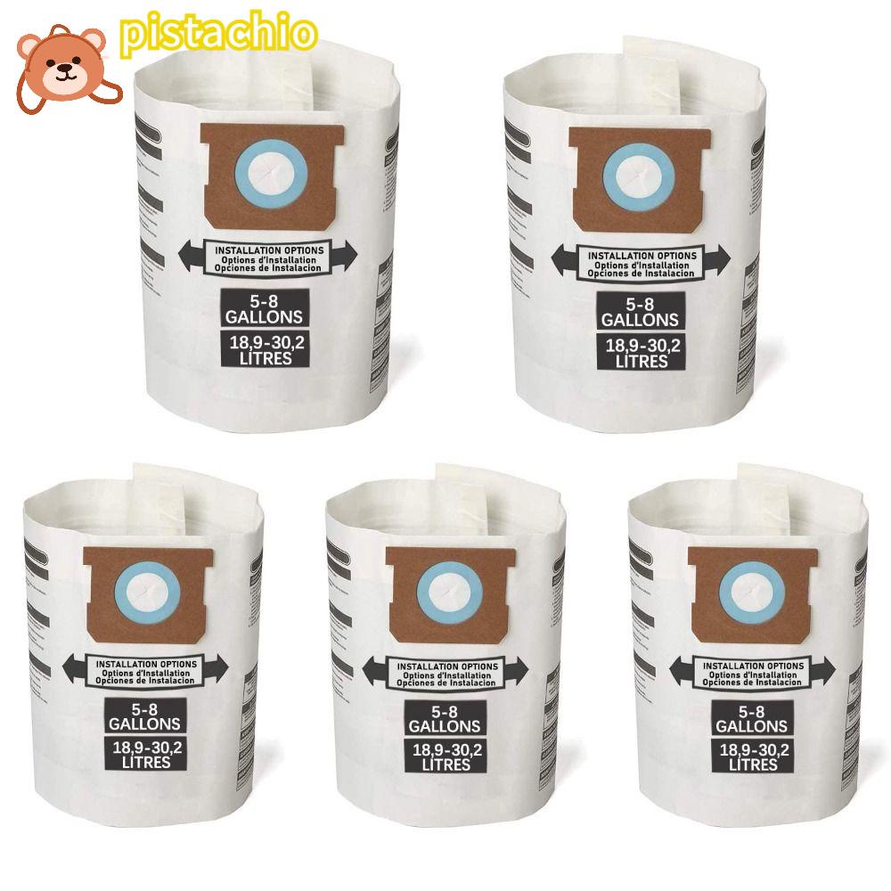PISTA Bộ 5 Túi Lọc Thay Thế Cho Máy Hút Bụi 5-8 Gallon 9066100 90661 906-61