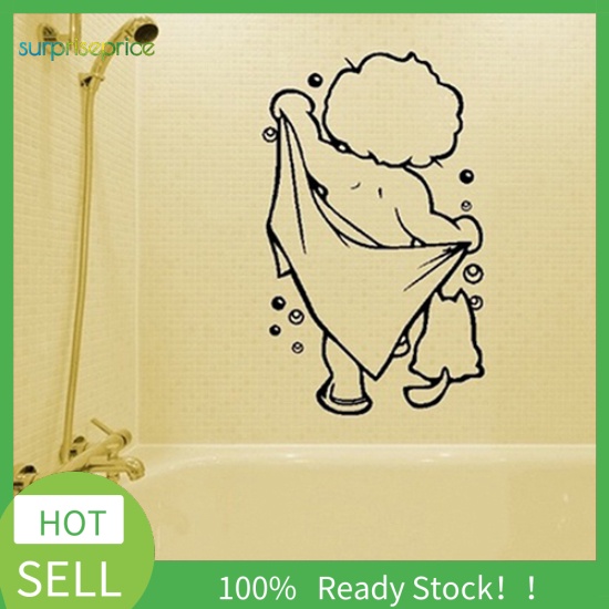 Miếng Dán Tường Trang Trí Phòng Tắm Cho Bé Hình Bong Bóng Xà Phòng Tắm DIY