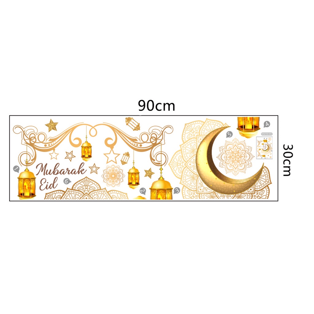 (Bất Ngờ) Hình Dán Tường Ngôi Sao Mặt Trăng Tự Dính Dễ Tẩy Rửa Không Cặn Bẩn Chống Nước Trang Trí Lễ Hội