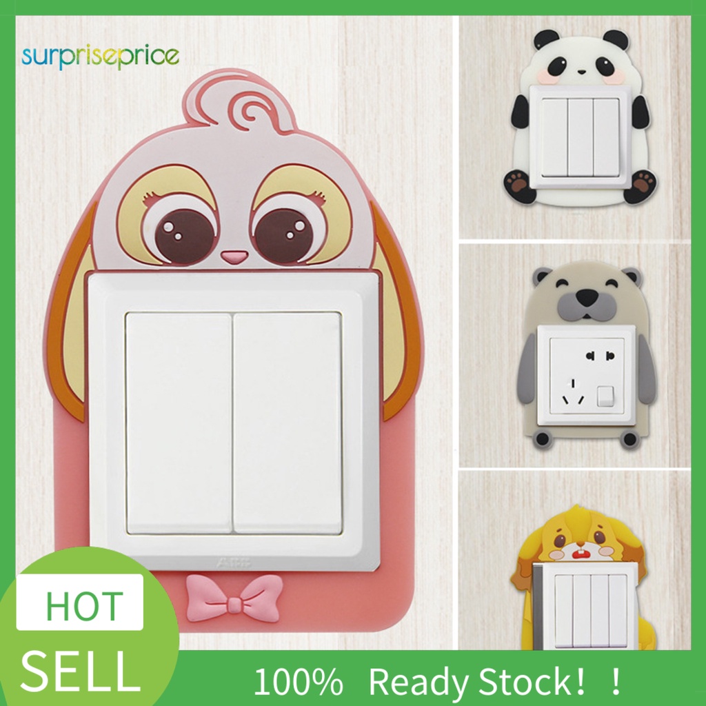 Miếng Dán Công Tắc Bằng PVC Chống Thấm Nước Màu Dạ Quang Dễ Thương Trang Trí Nhà Cửa