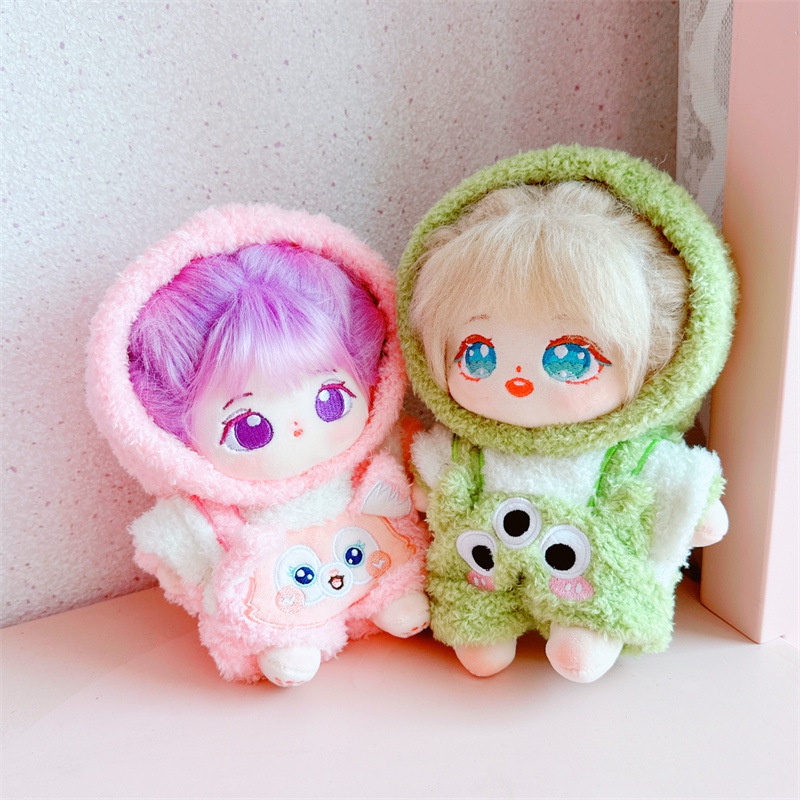 Jumpsuit Cotton 20cm Họa Tiết Động Vật Dễ Thương Cho Búp Bê