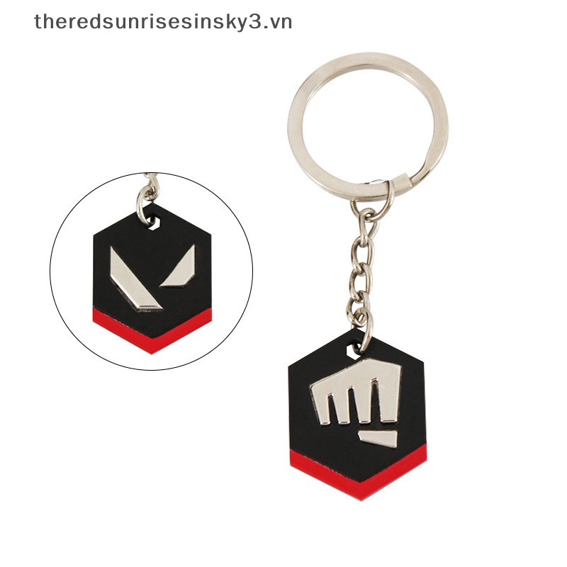 Móc Khóa Kim Loại Hình Logo Game Valorant Mini Thug Fist Thời Trang