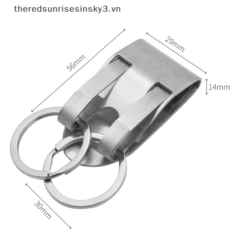 Móc Khóa Bằng Thép Không Gỉ Thời Trang Có Thể Tháo Rời