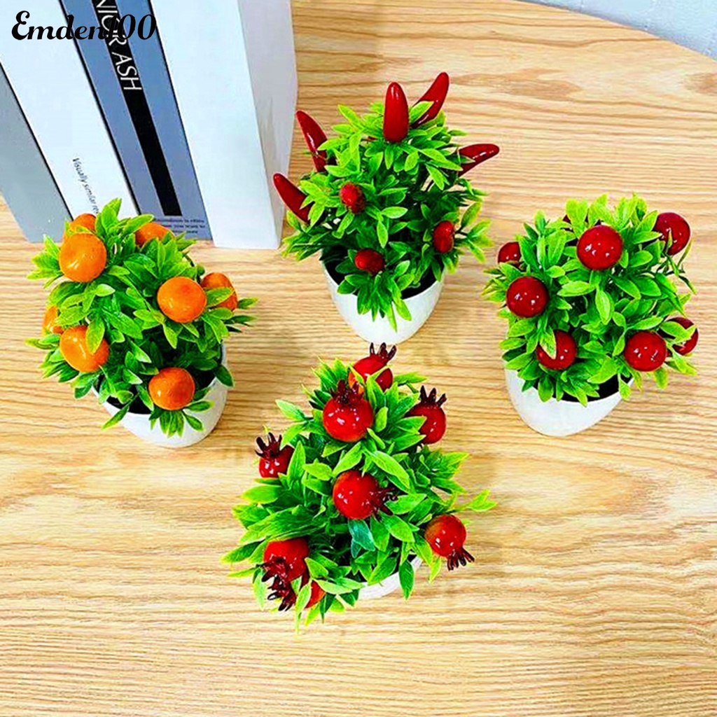 Cây Bonsai Mini Bằng Nhựa Dùng Trang Trí Nhà Cửa