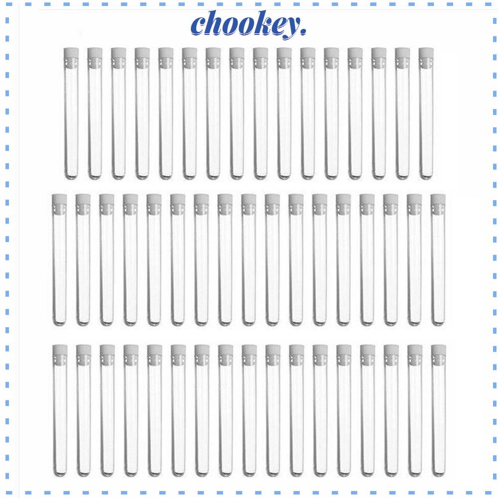 CHOOKEY Set 50 Ống Nghiệm 12X100Mm 8ml Bằng Nhựa Trong Suốt Trang Trí Tiệc Halloween