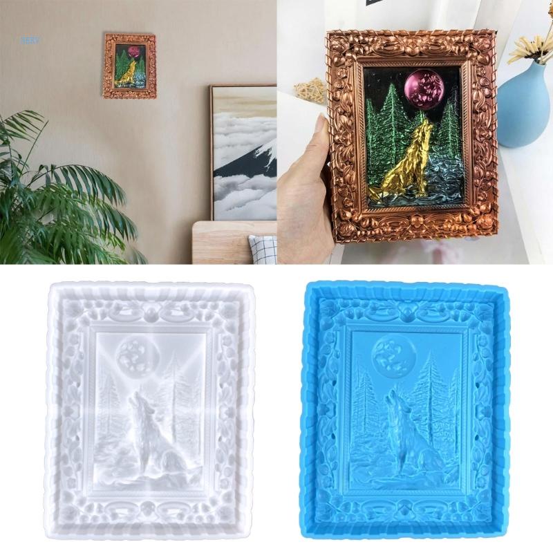 Khuôn Silicone Làm Khung Ảnh Treo Tường Trang Trí DIY