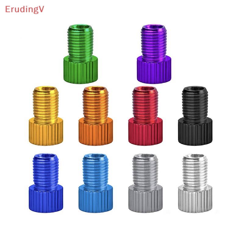 Bộ 6 Đầu Nối Van Xe Đạp / Xe Hơi Chuyển Đổi PRESTA Sang SCHRADER Chất Liệu Nhôm