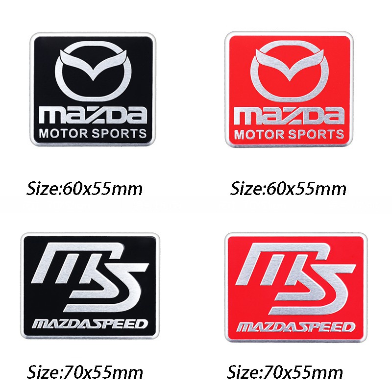 Nhãn Dán Trang Trí Thân Xe Hơi Mazda 3 2 5 CX3 RX8 BT50 323 CX8 CX30 RX7 626 CX7 NX5 CX9 Bằng Kim Loại