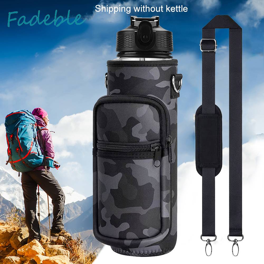 Túi Đựng Bình Nước 1000ML Bằng Cao Su Tổng Hợp Có Dây Đeo Vai Điều Chỉnh Đ