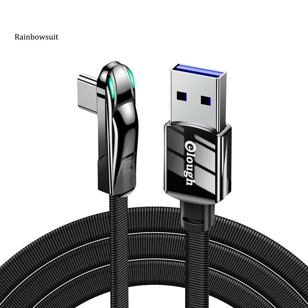 Dây Cáp Sạc 6A 66W USB Type-C 90 Độ Cho Điện Thoại Hình Xe Hơi Thể Thao