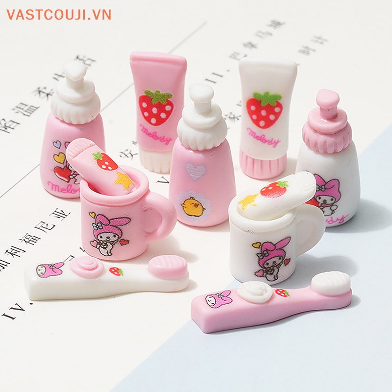 Bộ Kẹp Tóc / Kẹp Điện Thoại Mini Họa Tiết Melody 3D Dễ Thương DIY