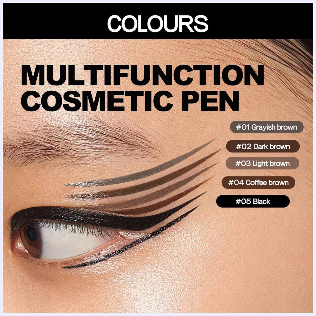 Bút kẻ mắt không thấm nước Bút kẻ mắt Bút chì kẻ lông mày dạng lỏng siêu mịn, Bút kẻ mắt dạng lỏng trang điểm mắt, Bút chì kẻ mắt lâu trôi