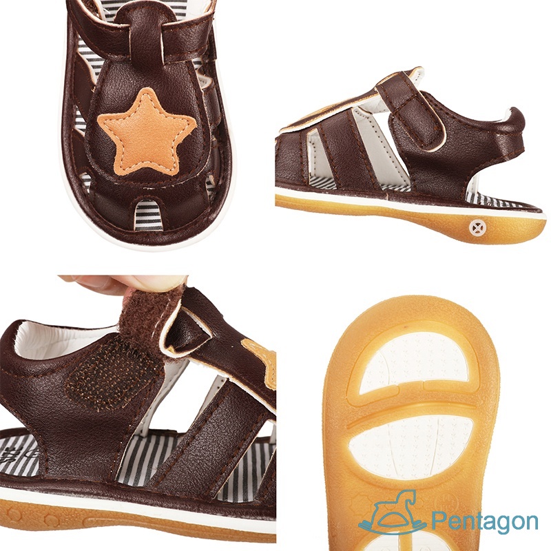 Xăng đan Đế Mềm Chống Trượt Phong Cách Retro Thời Trang Mùa Hè Dành Cho Bé Trai