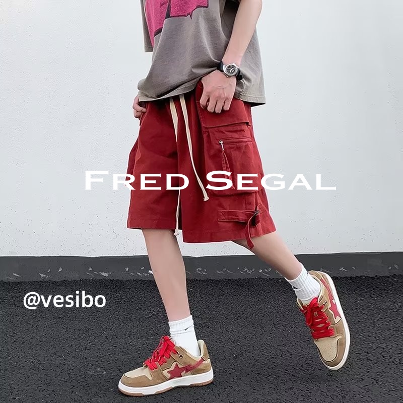 Fred Segal quần đùi nam quần ống suông quần short nam 2023 NEW FS07530