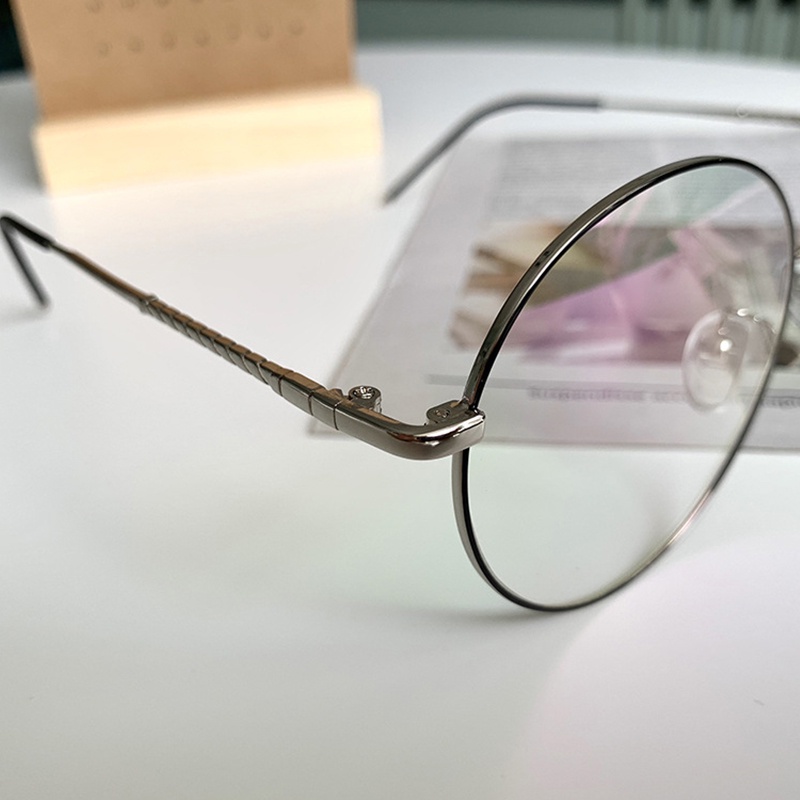 VIENDO Kính Chống Tia UV400 Tròng Tròn Bằng Kim Loại Phong Cách Cổ Điển Thời Trang kính đổi màu khi ra nắng Cho Nam Và Nữ(có thể cắt cận thị ống kính)