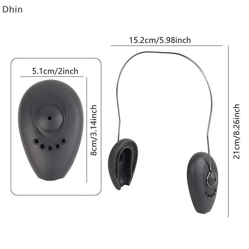 1 Cặp Vỏ Bọc Silicone Bảo Vệ Tai Chống Ồn Khi Nhuộm Tóc