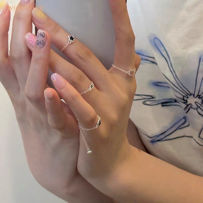 Nhẫn Đính Hôn Mạ Vàng / Bạc 2K Đính Đá Zircon Hình Trái Tim Thời Trang Có Thể Điều Chỉnh Cho Nữ