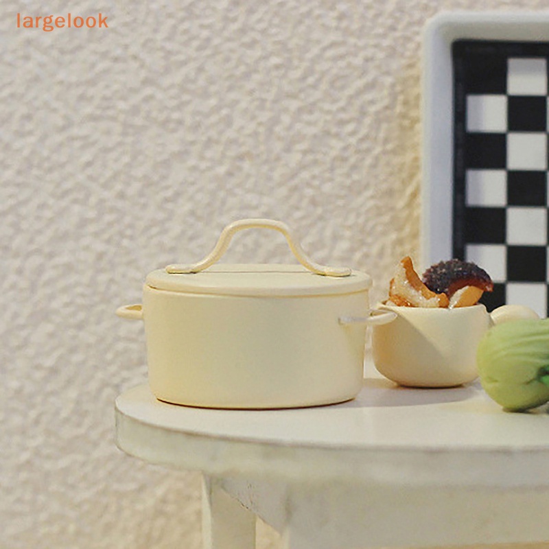 Mô Hình Nồi Nấu Súp Mini Tỉ Lệ 1: 12 Dùng Trang Trí Nhà Búp Bê