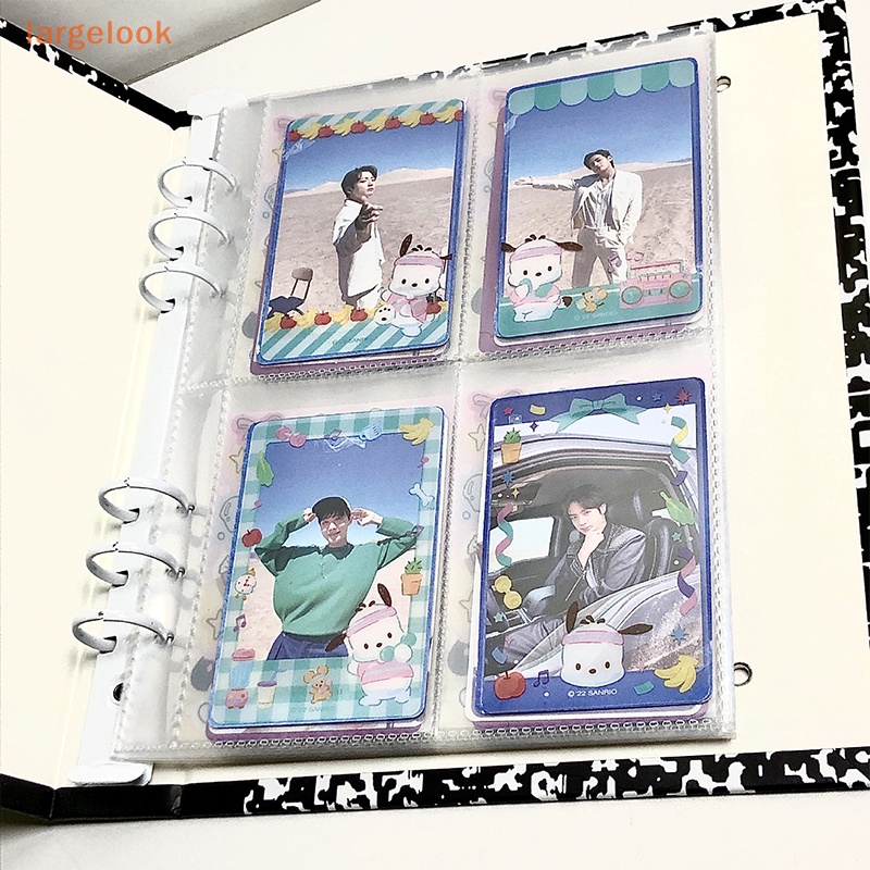 Set 5 Tấm Hình Dán Trong Suốt 3 inch Họa Tiết Hoạt Hình Trang Trí Album Thủ Công