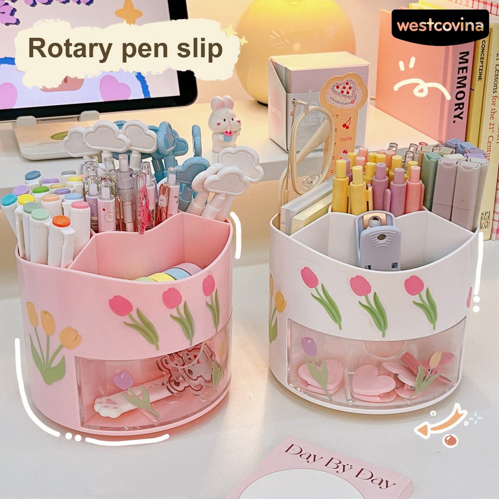 [WSTN]✎Giá Đựng Bút Nhiều Ngăn Màu Sắc Sức Chứa Lớn Tiện Dụng