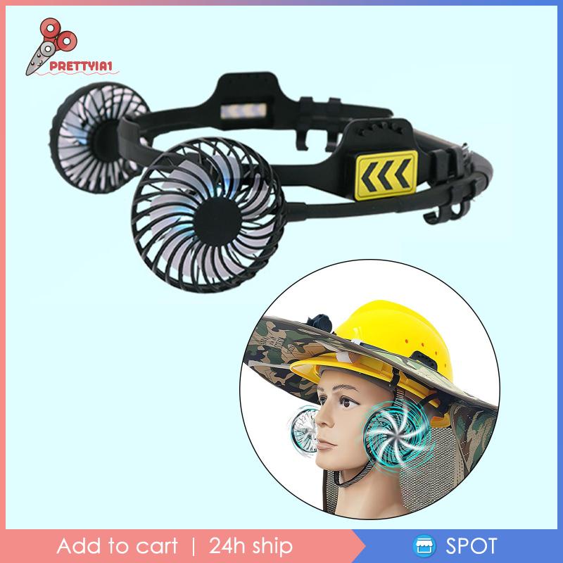 Quạt Làm Mát Mũ Bảo Hiểm Cứng Cáp Chuyển Đổi Gió Mạnh Đa Năng Dễ Lắp Đặt Có Quạt Và Đèn Ngủ An Toàn