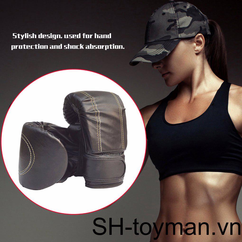 Găng Tay Bảo Vệ Chuyên Dùng Tập Boxing Cho Nam Và Nữ Đen