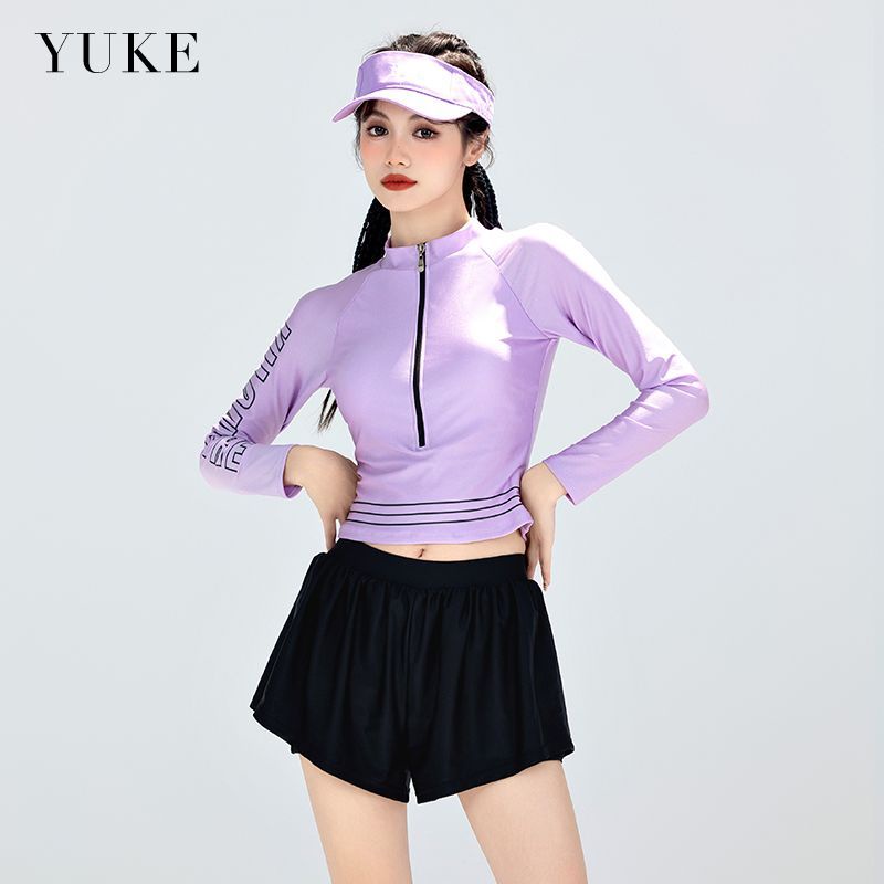 Bộ Đồ Bơi Tay Dài Dáng Ôm Thời Trang Mùa Xuân 2023 Mới Mẻ Cho Nữ